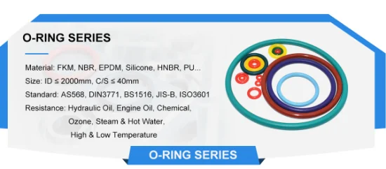 Swks Gummi-O-Ring-Dichtungen FKM NBR HNBR EPDM Silikon-O-Ring-Dichtung